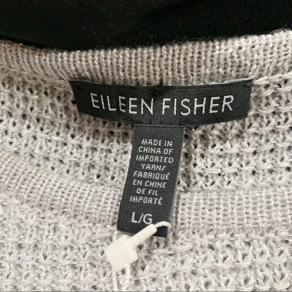 Eileen Fisher Women’s Gray Shimmer Sweater - Picture 10 of 10